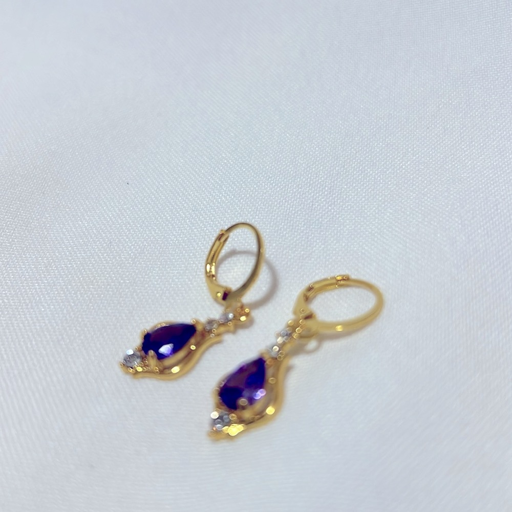 Stunning Multicolor Zircon Teardrop Earrings for Women